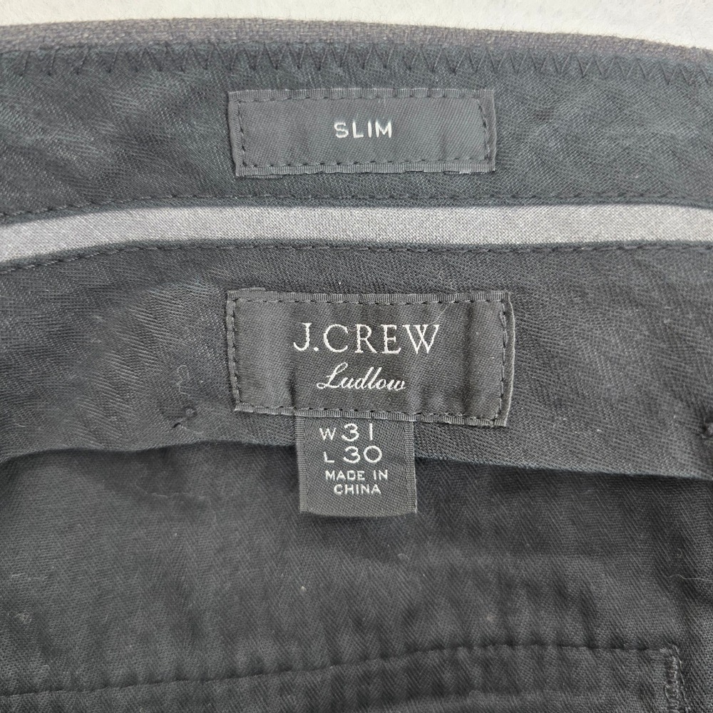 J.Crew Ludlow Suit Mens 36R Gray Slim Moon Cloth Blazer Pants Unlined 2 Button - Picture 9 of 16